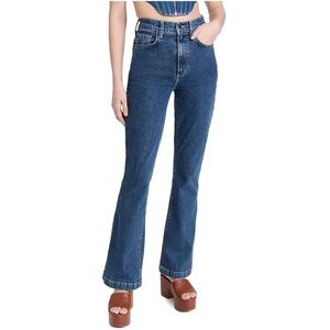 LE JEAN Remy Flair Jeans. Dark Wash Size 31 (fits like a women 10)